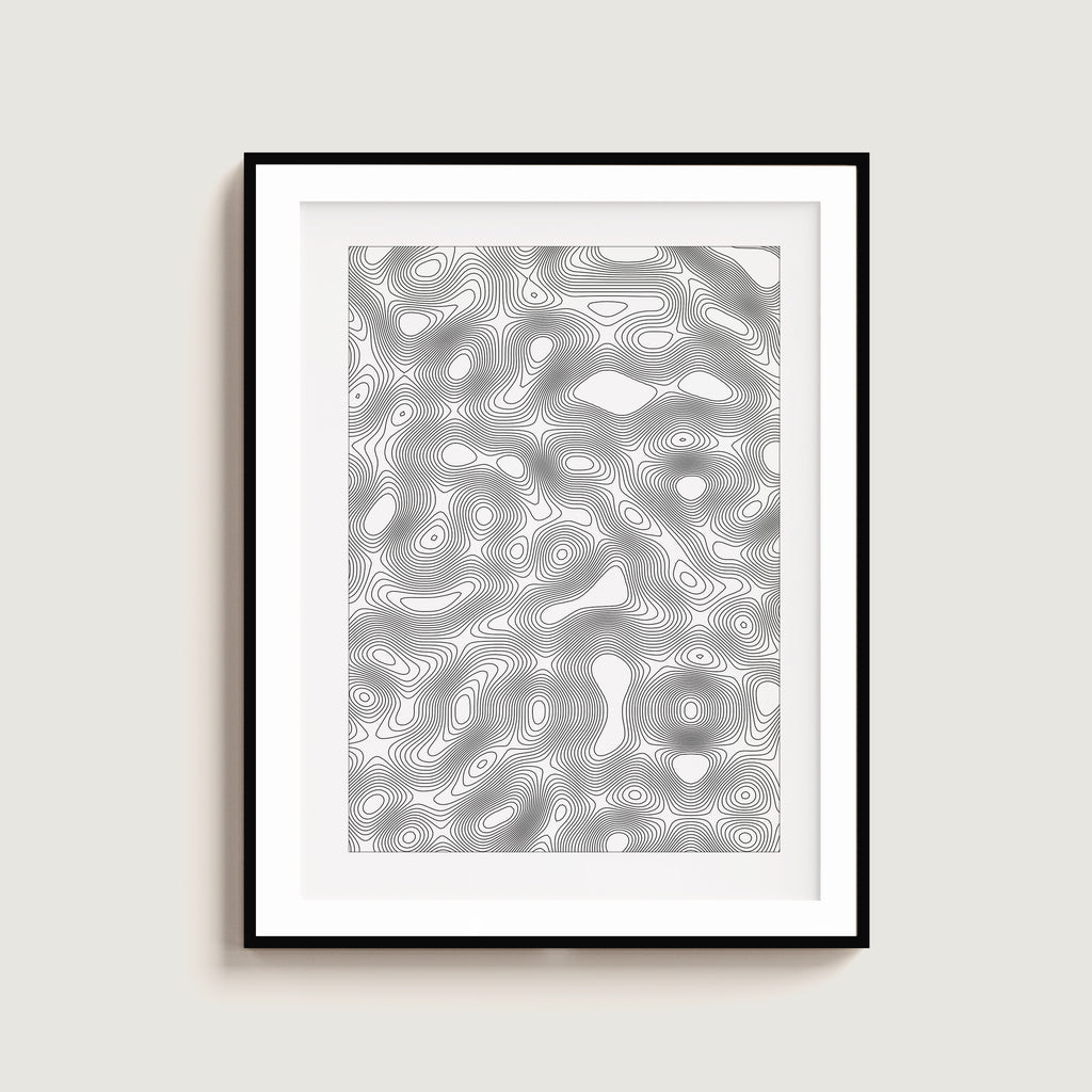 Abstract Contour Map