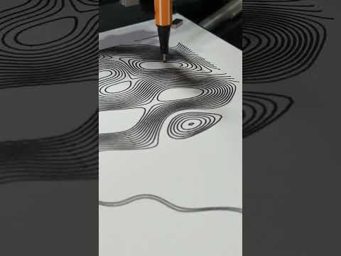 Abstract Contour Map